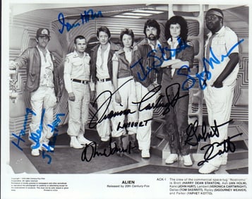 Alien cast signed photograph