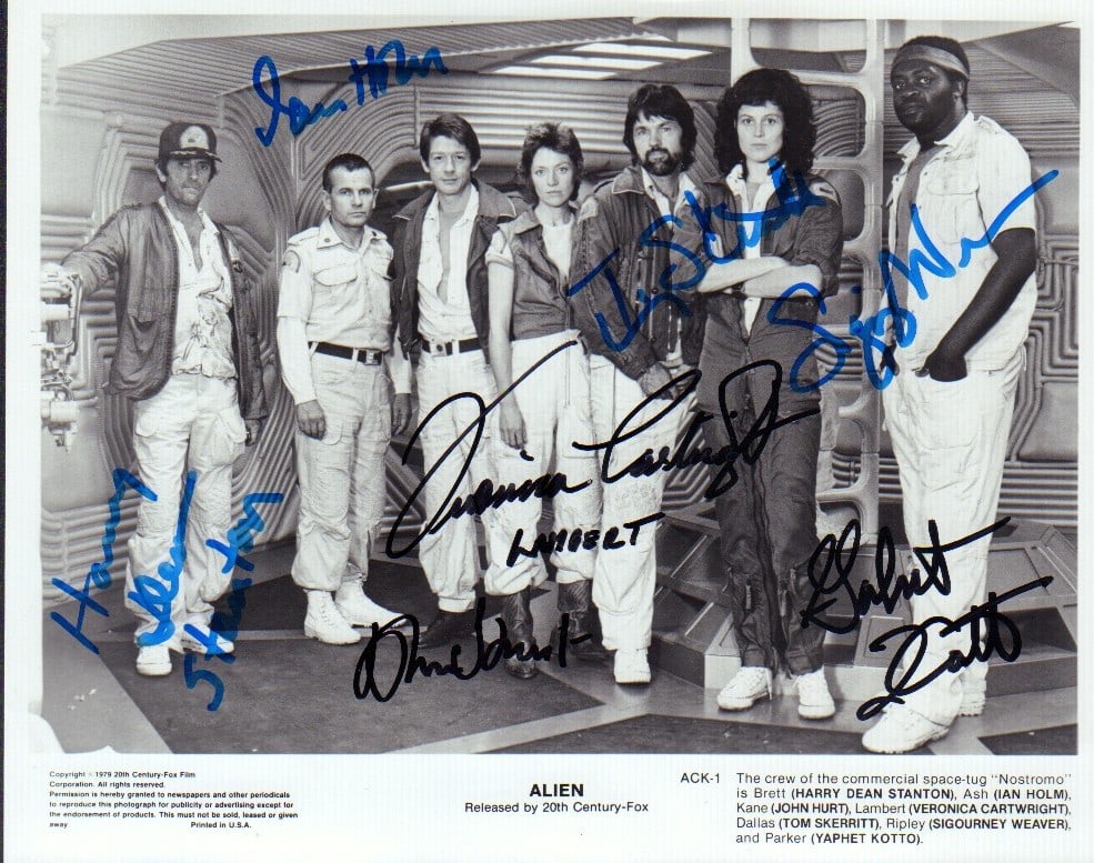 Alien cast signed photograph (1 of 1)