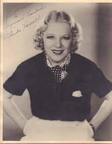 Glenda Farrell signed photoraph
