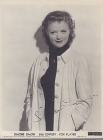 Simone Simon signed photograph