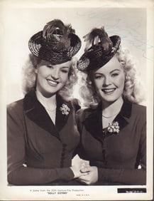Dolly Sisters signed photograph