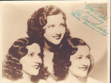 The Boswell Sisters signed photograph