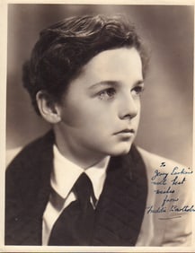 Freddie Bartholomew signed photograph
