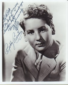 Bobby Breen signed photograph