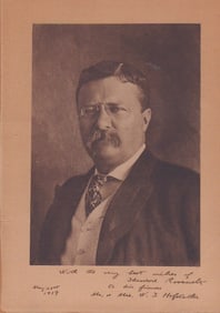 Theodore Roosevelt museum quality LARGE signed photograph