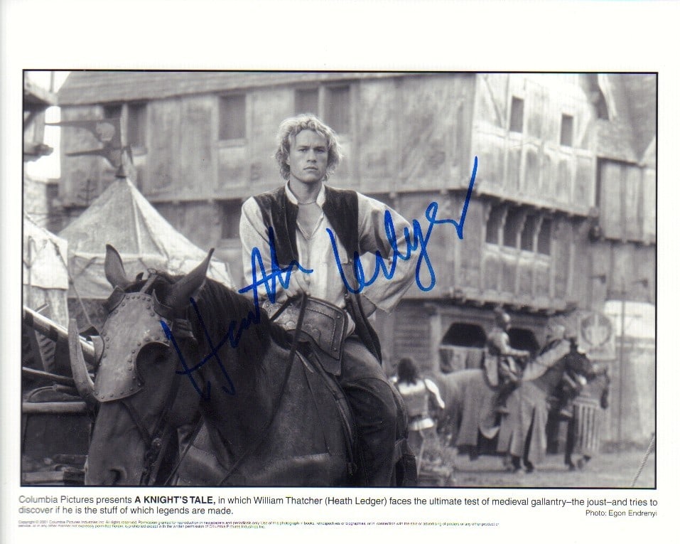 Heath Ledger signed photograph RARE (1 of 1)