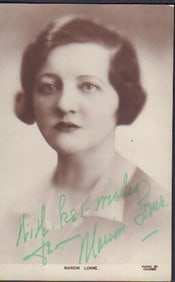 Marion Lorne signed photograph