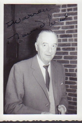 Maurice Evans signed original snapshot (1 of 1)