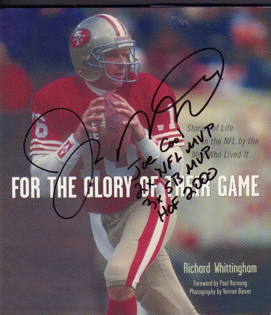Joe Montana signed hardcover book (1 of 1)
