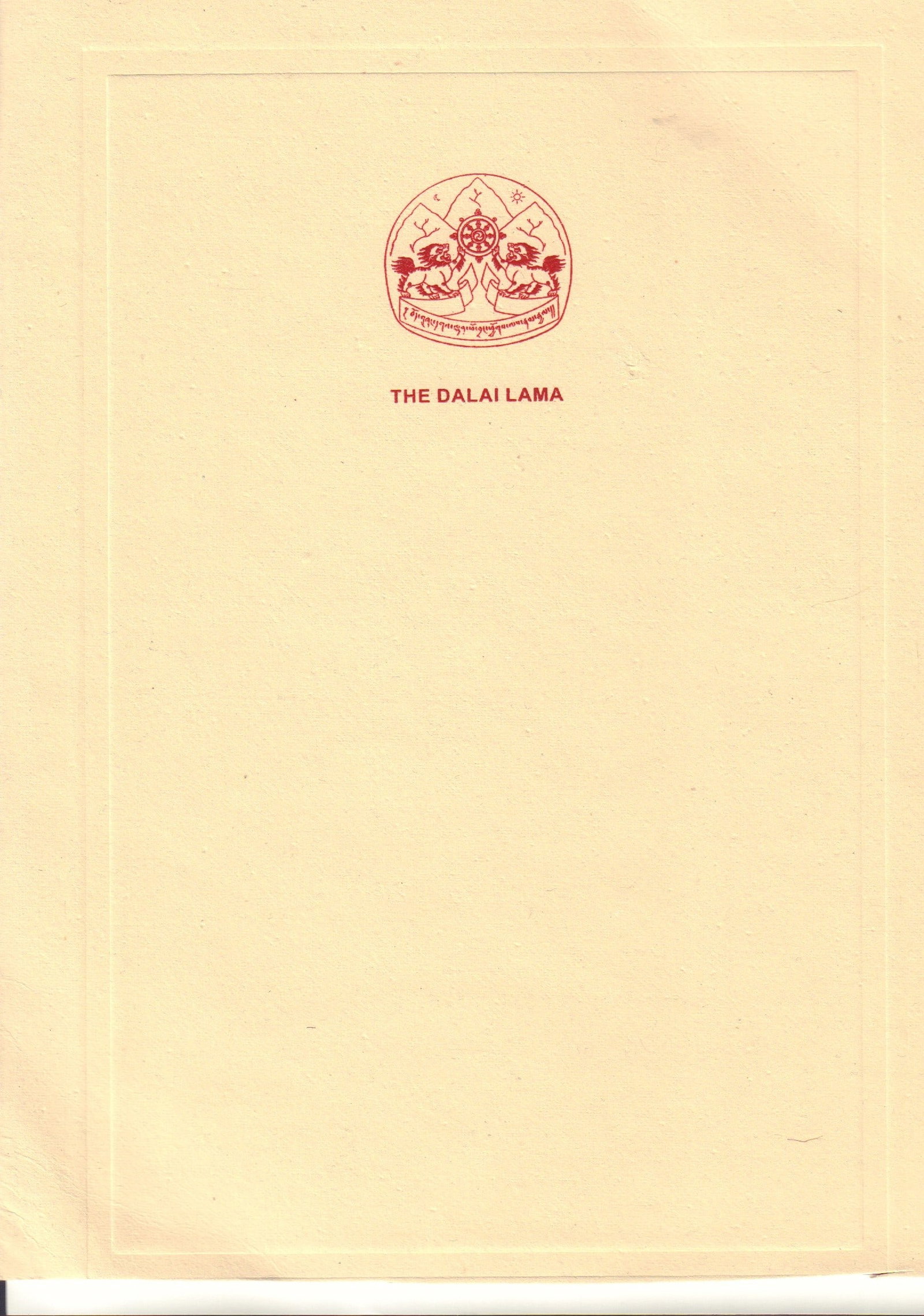 Dalai Lama rare large signed photograph with folder (1 of 2)