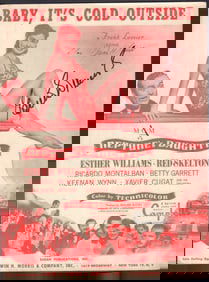 Ester Williams signed sheet music