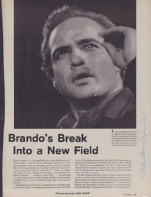 Marlon Brando rare signed photograph