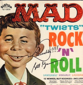 MAD Magazine LP signed by Wm Gaines
