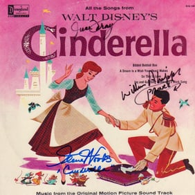 Cinderella signed soundtrack LP