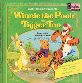 Winnie the Pooh cast signed soundtrack LP