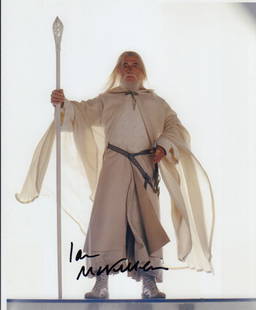Ian McKellan signed photograph: From Lord of the Rings in character Deceased This item comes with a fully illustrated serial numbered letter of authenticity guaranteeing its authenticity for the life of the piece and is