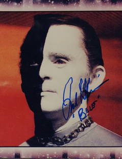 Frank Gorshin signed photograph: Normally you see him as the Riddler this is from his Star Trek appearance he has added his characters name too Deceased This item comes with a fully illustrated serial numbered letter of