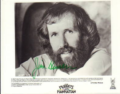 Jim Henson signed photograph: A vintage signed still of the creator of the Muppets signed in his typical green ink Deceased Died young in fact under mysterious some say circumstances This item comes with a fully illustrated