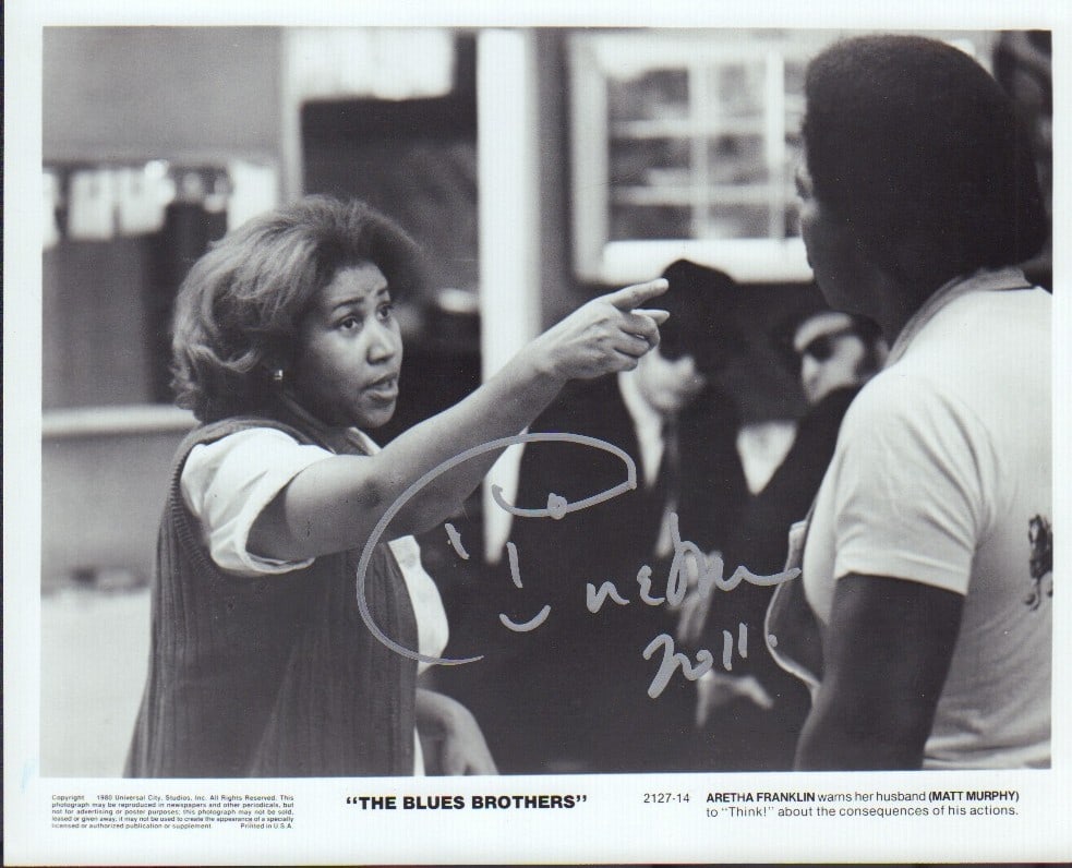 Aretha Franklin signed photograph (1 of 1)