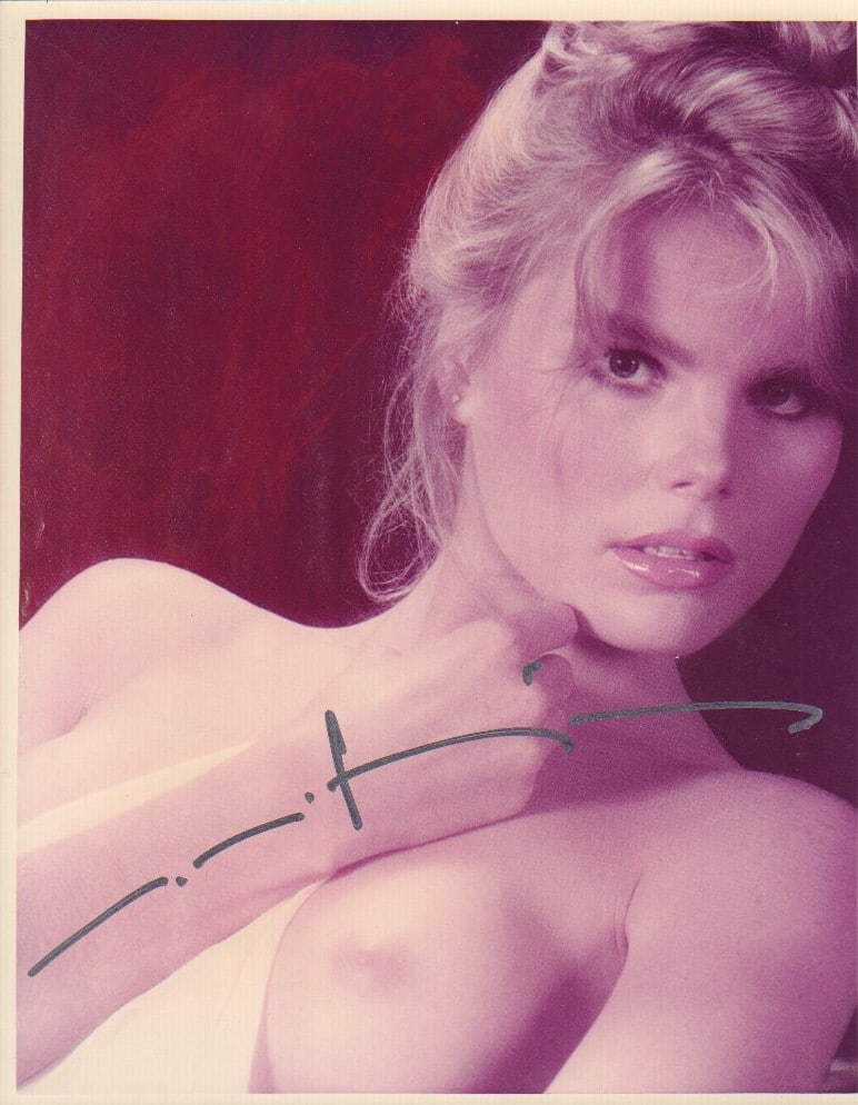 Mariel Hemmingway signed topless photograph (1 of 1)