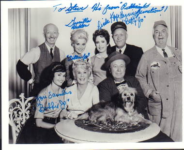 Petticoat Junction signed photograph: Vintage signed cast shot signed by three actresses who played the sisters Gunilla Hutton Linda Kay Henning and Lori Saunders adding Hi from Petticoat Junction ! This item comes with a fully
