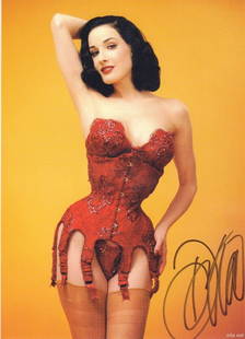Dita Von Tease signed photograph: Sexy signed 8x10 This item comes with a fully illustrated serial numbered letter of authenticity guaranteeing its authenticity for the life of the piece and is searchable online at