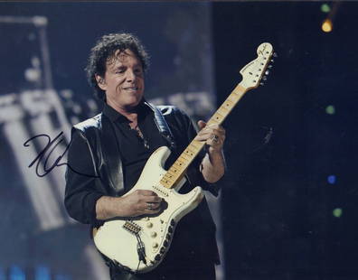 Neal Schon signed photograph: Journey legendary guitarist signed stage shot large 11x14 This item comes with a fully illustrated serial numbered letter of authenticity guaranteeing its authenticity for the life of the piece