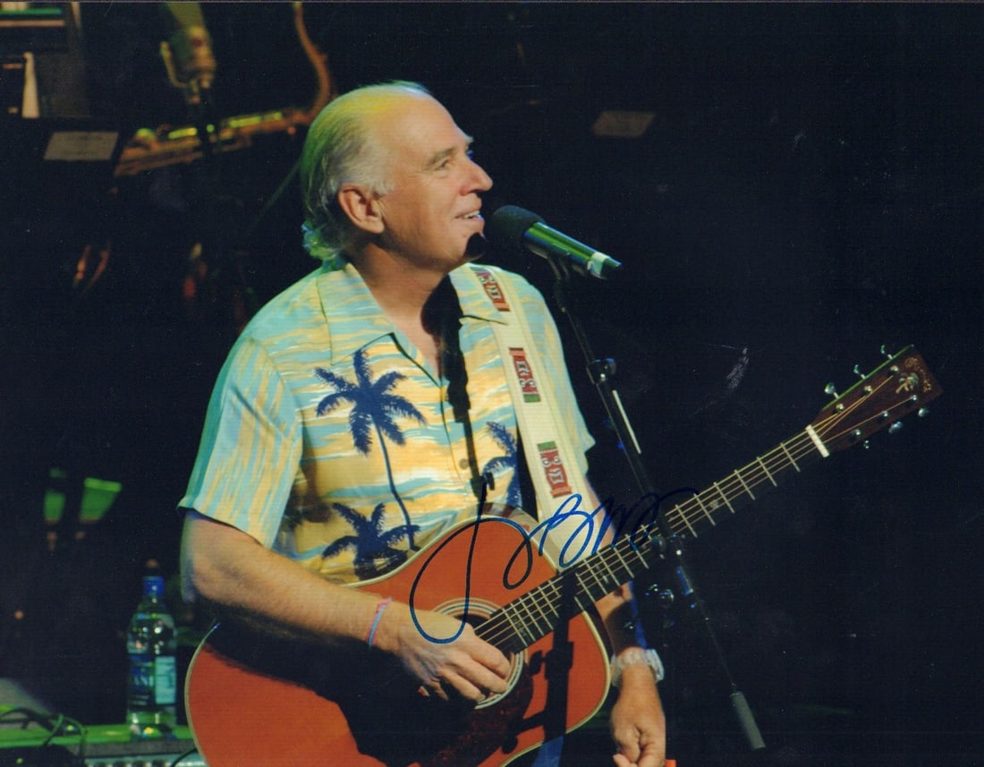 Jimmy Buffett rare signed 11x14 photograph (1 of 1)