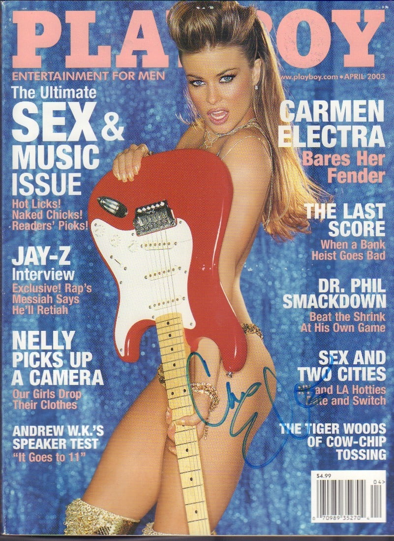 Carmen Electra signed Playboy (1 of 1)