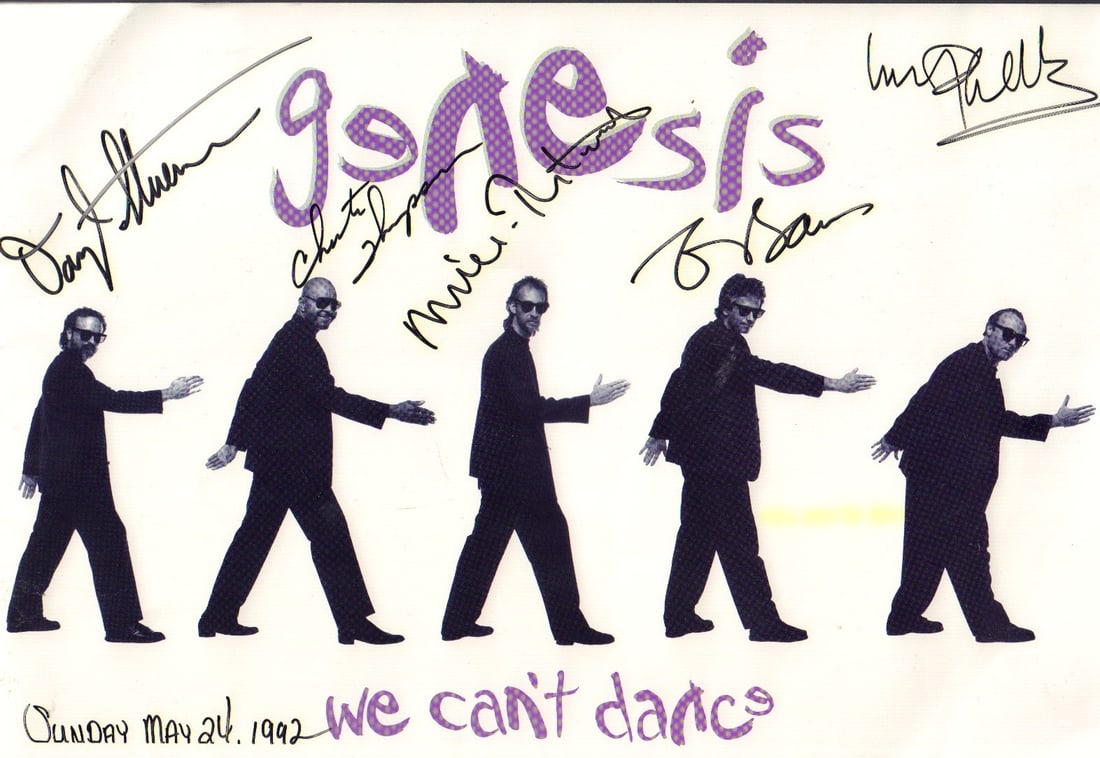 Genesis signed tour book (1 of 1)