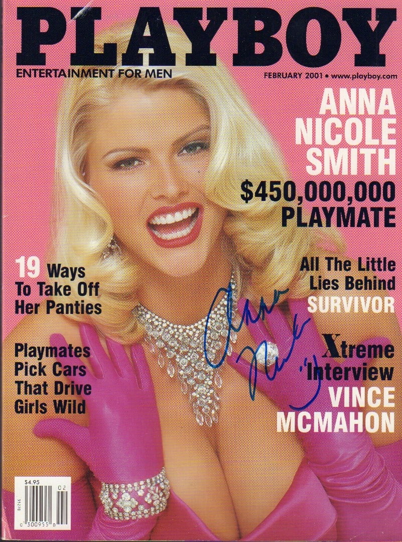 Anna Nicole signed Playboy (1 of 1)