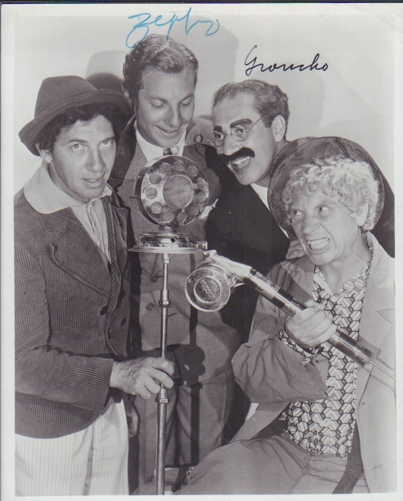 Groucho and Zeppo Marx signed photograph (1 of 1)