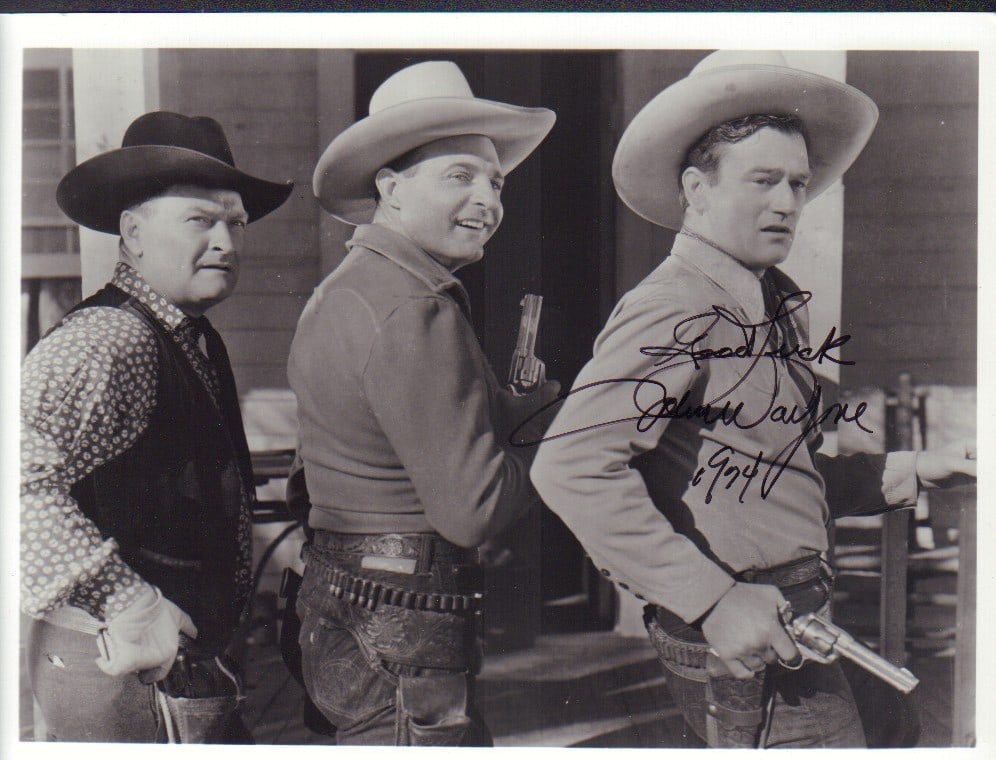 John Wayne signed photograph (1 of 1)