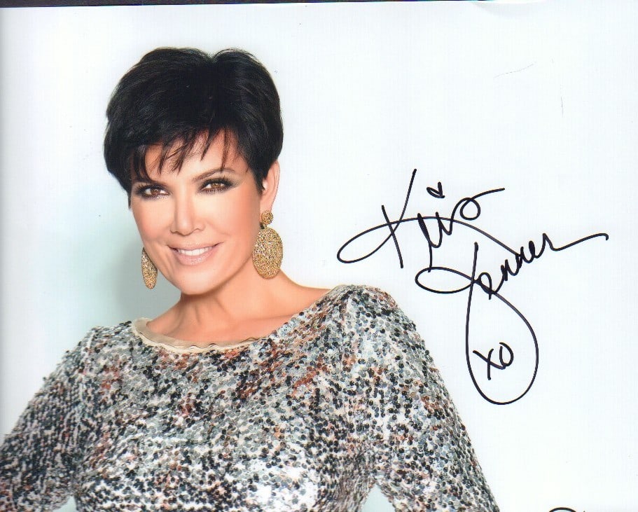 Kris Jenner signed photograph (1 of 1)