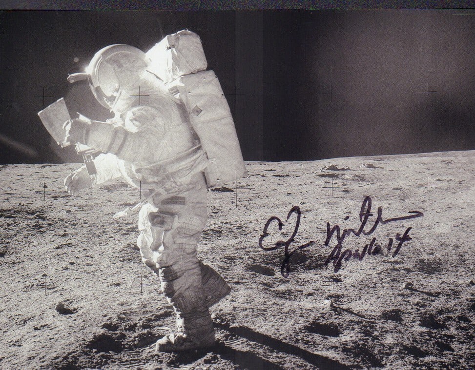 Edgar Mitchell signed photograph (1 of 1)