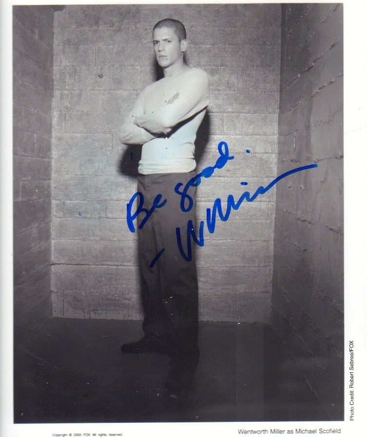 Wentworth Miller signed photograph (1 of 1)