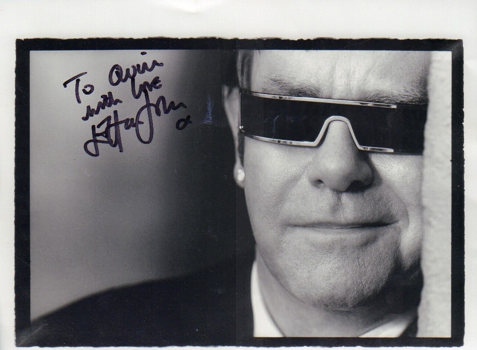 Elton John signed photograph (1 of 1)