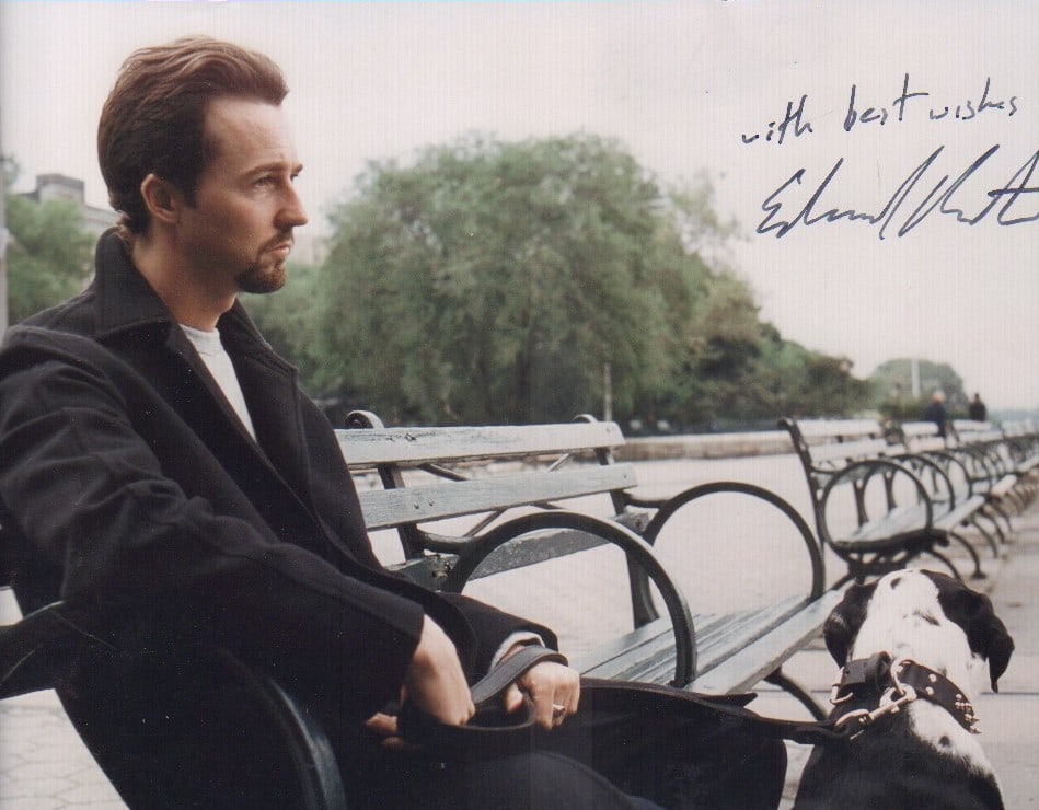 Edward Norton signed photograph (1 of 1)