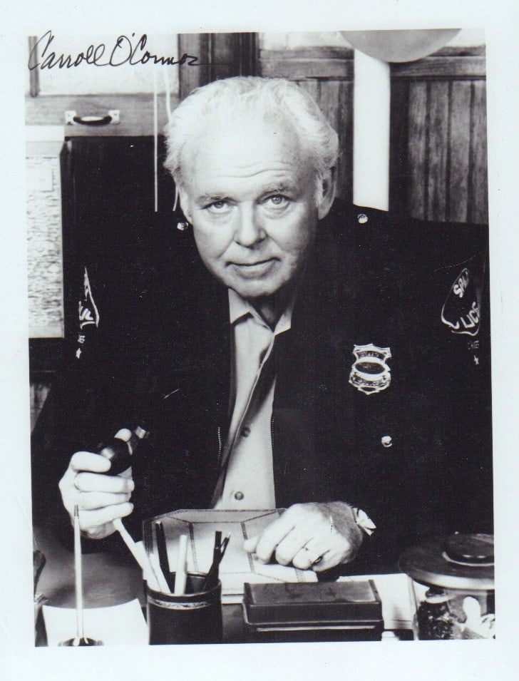 Carroll O'Connor signed photo (1 of 1)