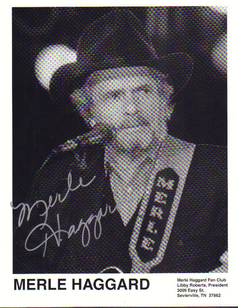 Merle Haggard signed photo (1 of 1)