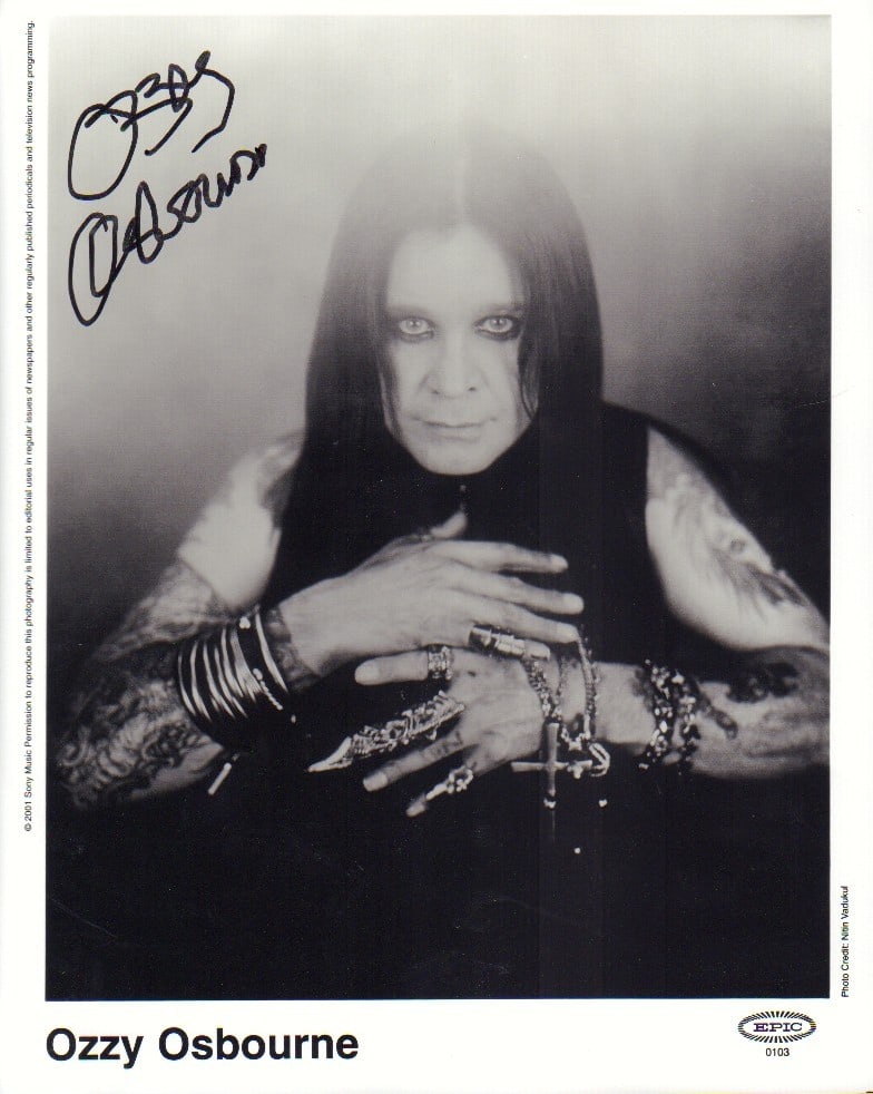 Ozzy Osbourne signed photo (1 of 1)