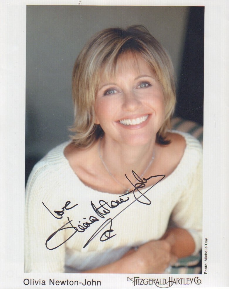 Olivia Newton John signed photo (1 of 1)
