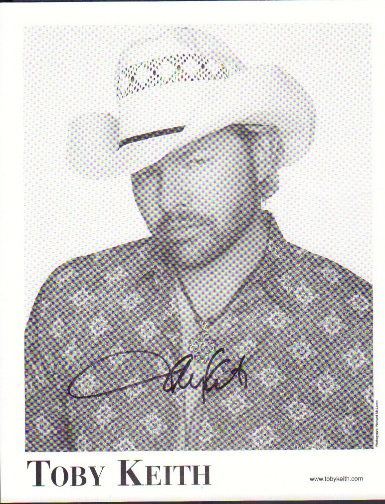 Tobey Keith signed photo (1 of 1)