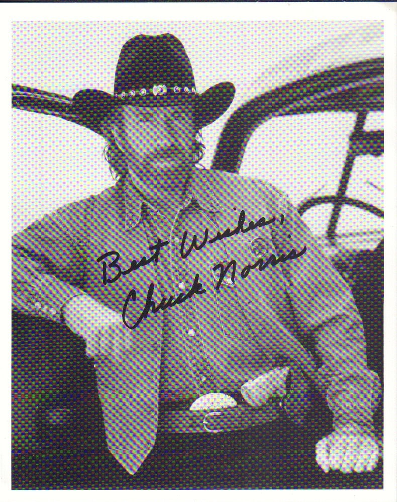 Chuck Norris signed photo (1 of 1)