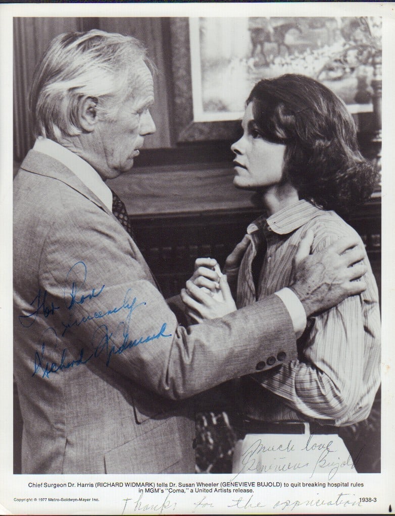 Richard Widmark signed photo (1 of 1)