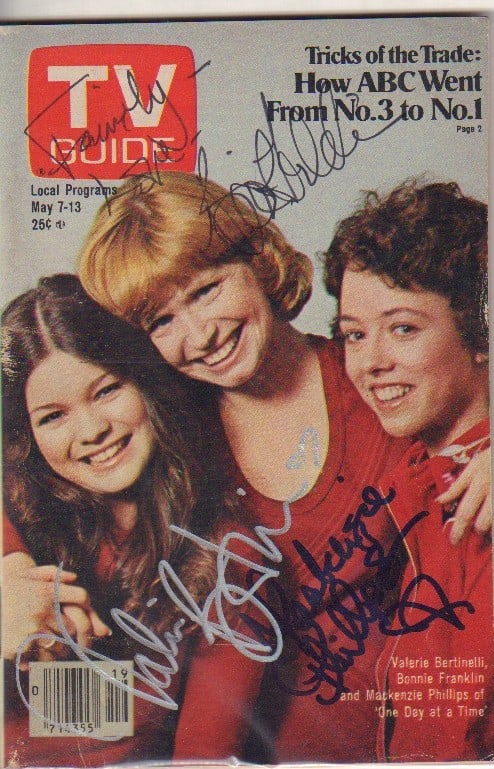 One Day at a Time cast signed TV GUIDE (1 of 1)