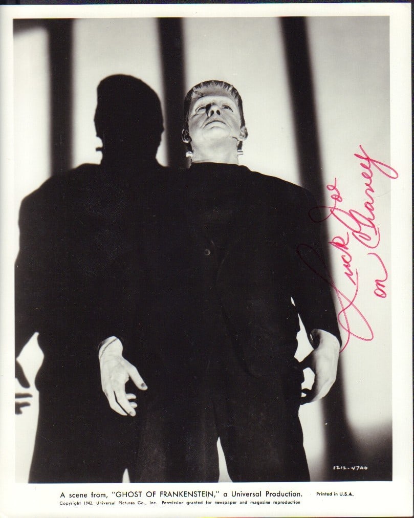 Lon Chaney Jr signed photo (1 of 1)