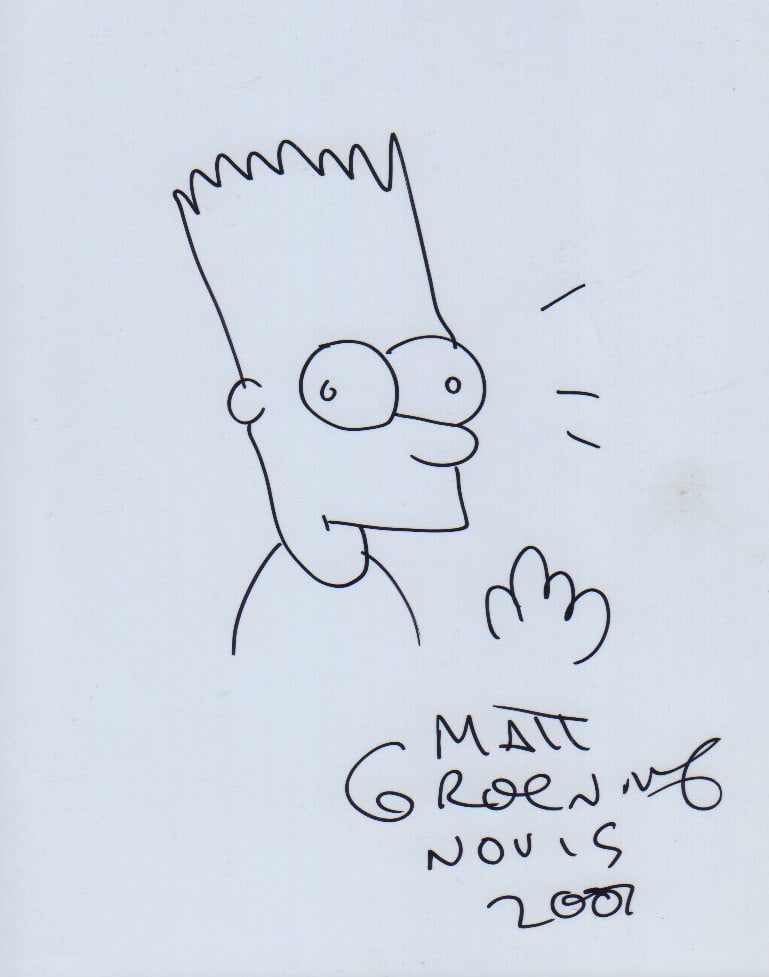 Matt Groening original Bart sketch (1 of 1)