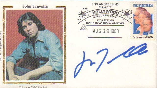 John Travolta signed FDC (1 of 1)