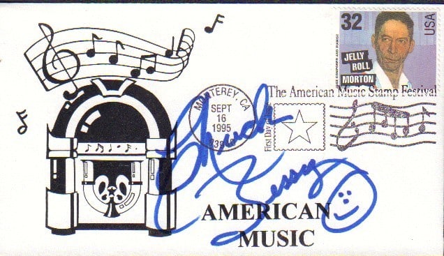 Chuck Berry signed FDC (1 of 1)